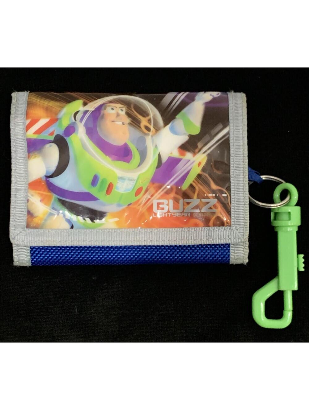 NOS 90’s Toy Story Buzz Lightyear Galaxy Defender 5" Blue/Grey Trifold Wallet